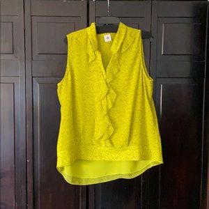 CAbi Reign Ruffle Top - XL